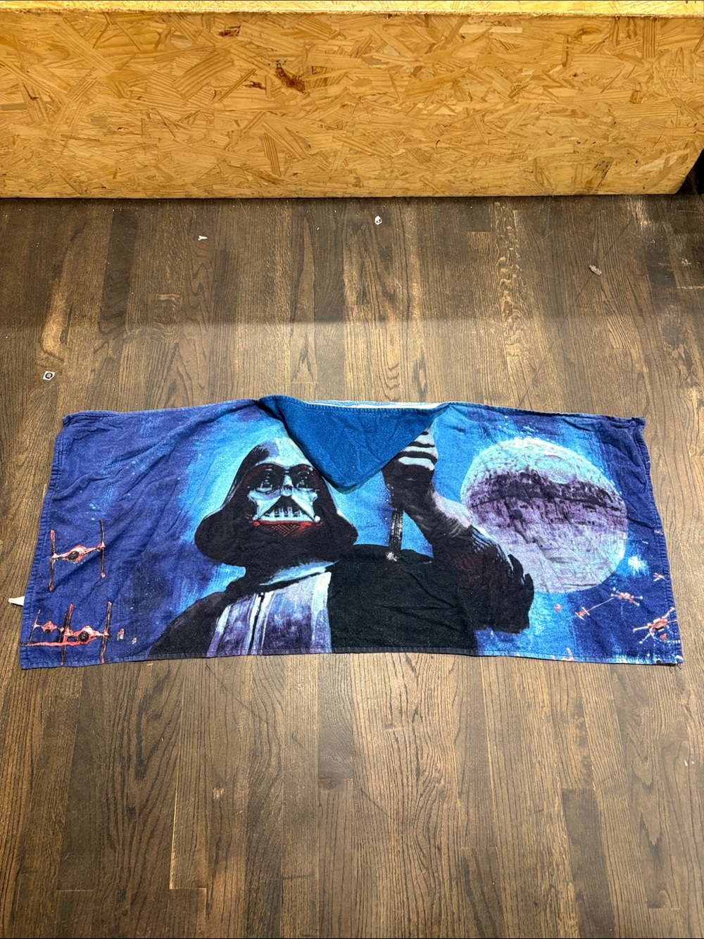 Star Wars Kids Hooded Towel Poncho - Blue